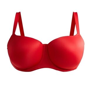 Everyday Support Red Smooth Molded Bra